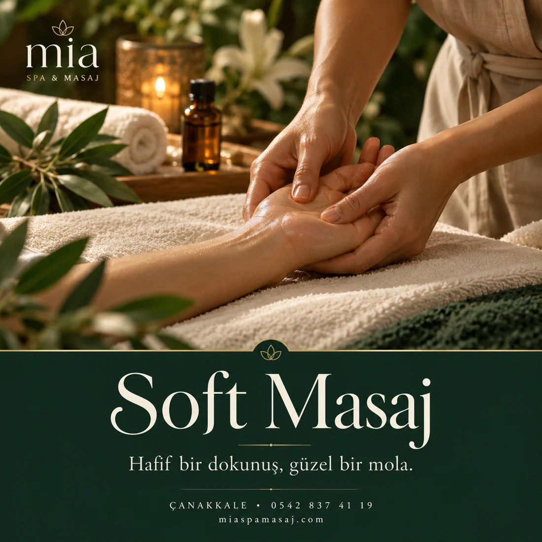 Soft Masaj için hazırlanmış temsili spa görseli